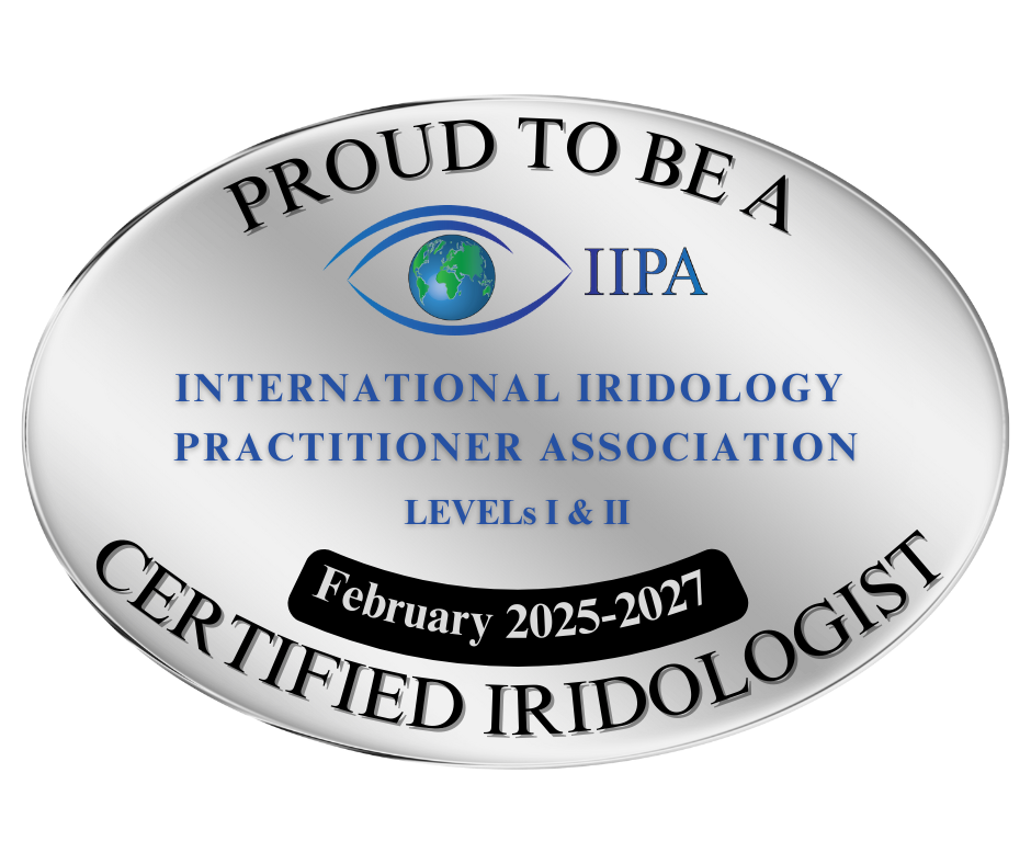 Odznaka IIPA — Certified Iridologist, International Iridology Practitioners Association